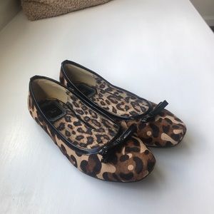 Christian Dior leopard ballet flats 37/6.5